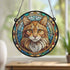 Ginger Cat Stained Glass Effect Suncatcher